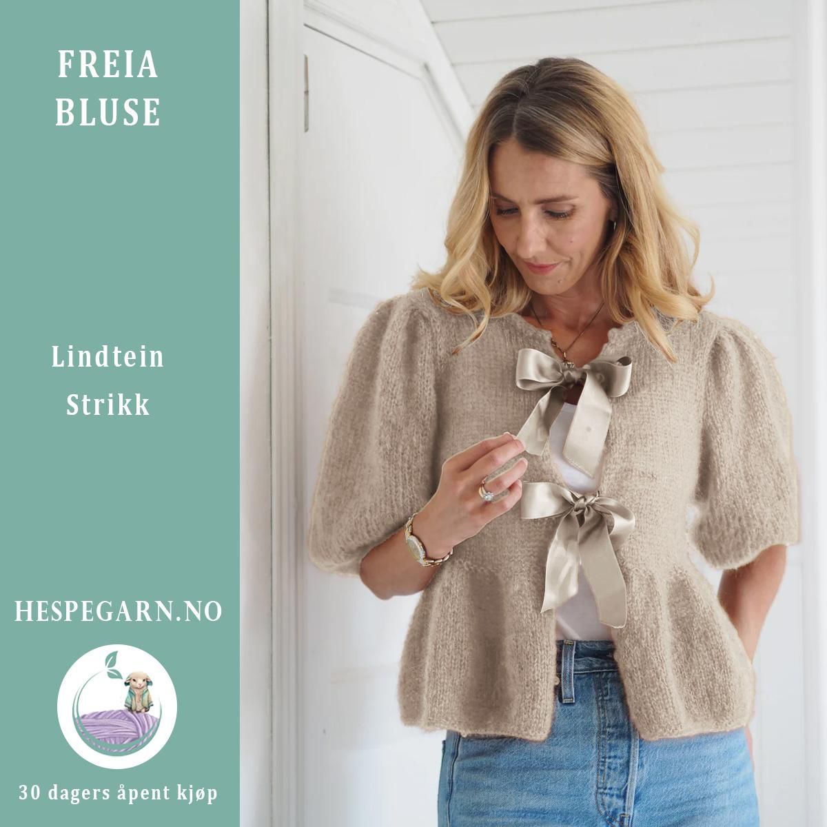 Freia Bluse fra Lindtein Strikk