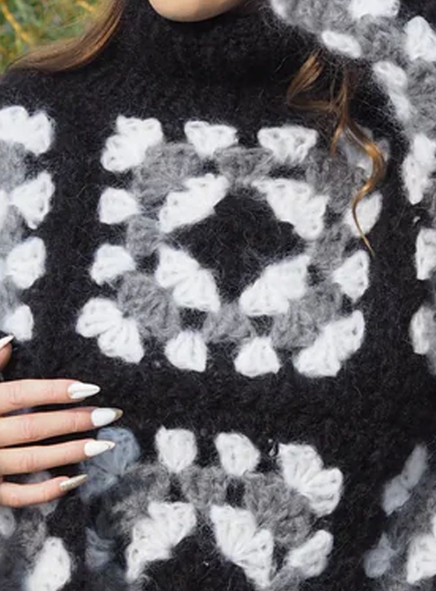 Granny Square Genser fra Lindtein Strikk
